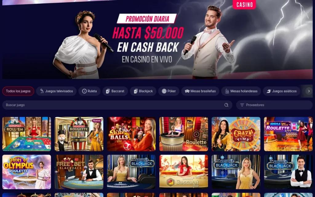 Casino en vivo de Betsala